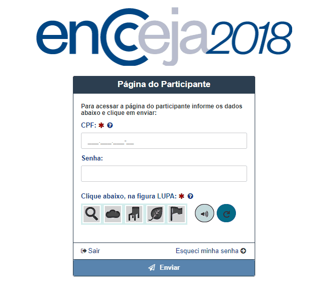 Acessar a Página do Participante Encceja - Inscrição Acessar a Página do Participante Encceja - Inscrição