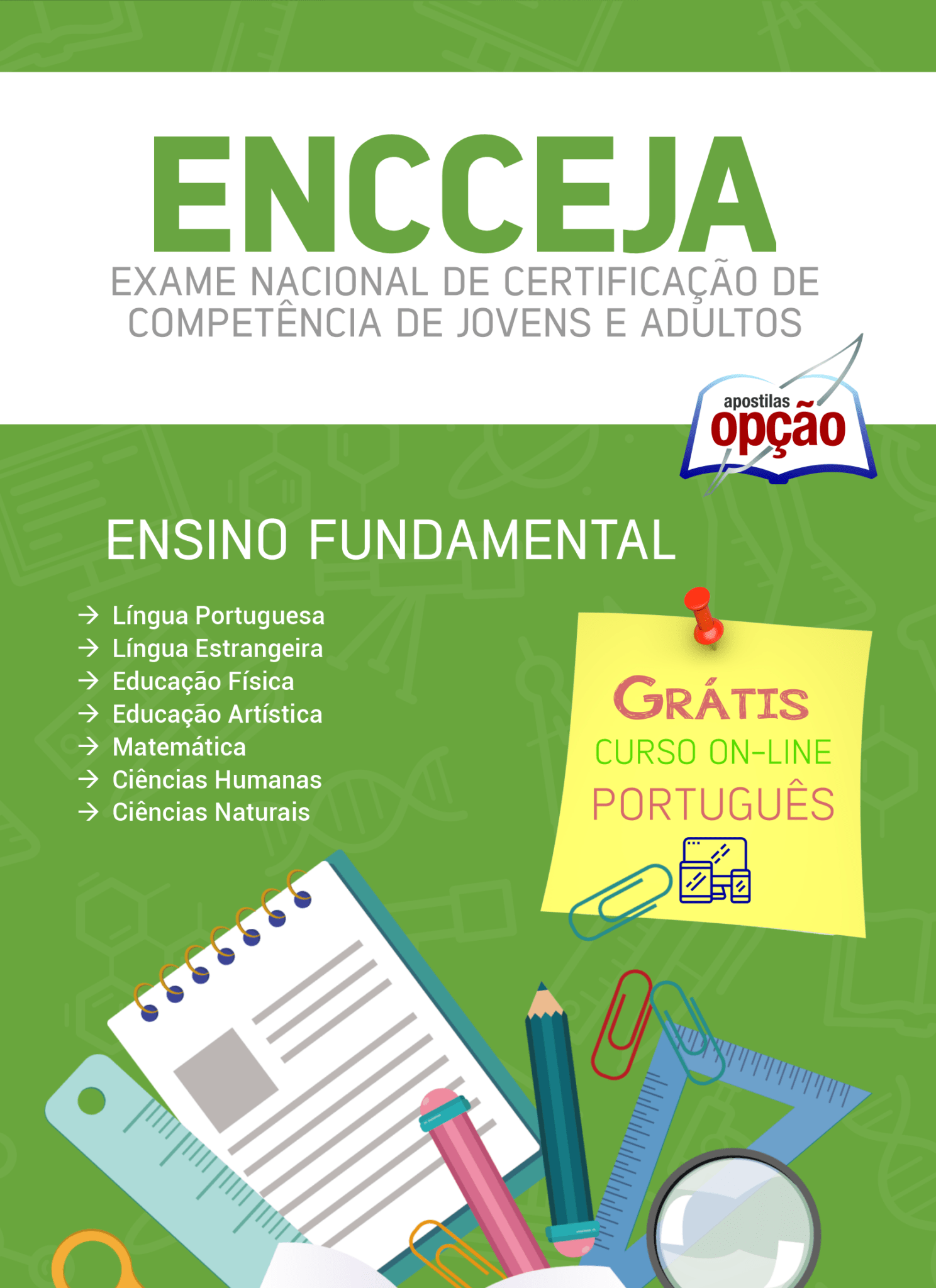 Apostila ENCCEJA 2025: ENSINO FUNDAMENTAL — vocênoencceja